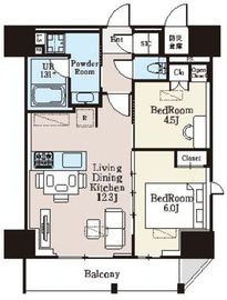 ザ・ライオンズフォーシア町屋 701 間取り図