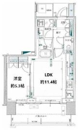 ベイズタワー＆ガーデン 6階 間取り図