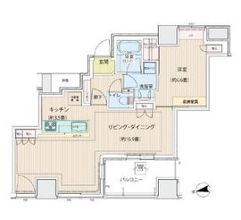 ロイヤルタワー横濱鶴見 16階 間取り図