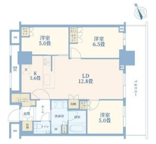 THE TOWER JUJO (ザ・タワー十条) 34階 間取り図