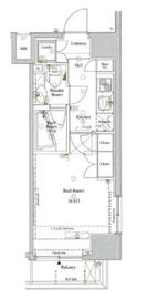 アクサス代々木アジールコート 8階 間取り図