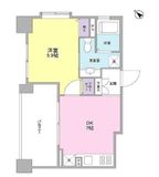 リバーレ月島 1302 間取り図