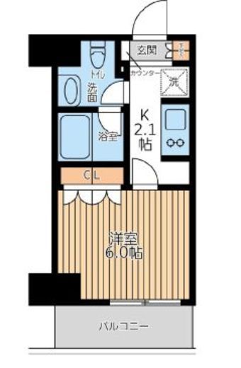 City Lux Tobe 503 間取り図