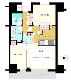 クレヴィア錦糸町ガーデンコースト 3階 間取り図