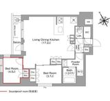 コンフォリア・リヴ平井MUTIO 305 間取り図