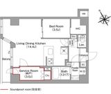 コンフォリア・リヴ平井MUTIO 102 間取り図