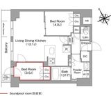 コンフォリア・リヴ平井MUTIO 504 間取り図