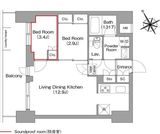 コンフォリア・リヴ平井MUTIO 604 間取り図