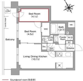 コンフォリア・リヴ平井MUTIO 603 間取り図