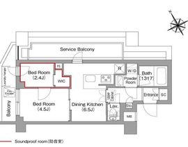コンフォリア・リヴ平井MUTIO 601 間取り図