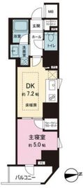 サンウッドフラッツ新宿四谷三丁目 6階 間取り図