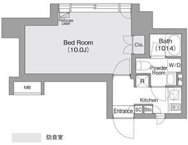 コンフォリア・リヴ森下MUTIO 301 間取り図