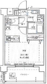 プレールドゥーク新宿御苑Ⅱ 2階 間取り図