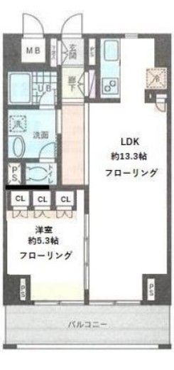 ロジュマン湘南 11階 間取り図