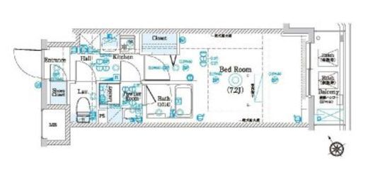 La Douceur鶴見 802 間取り図