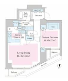 南麻布レジデンス 504 間取り図