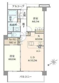 リビオ新宿ザ・レジデンス 4階 間取り図
