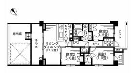 ザ・パークハウス上北沢 1階 間取り図