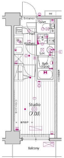ガーラ・プライム横濱関内 10階 間取り図