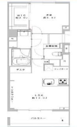 レグノ・スイート三軒茶屋 2階 間取り図