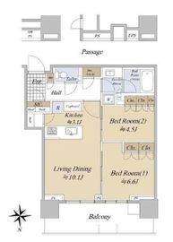 HARUMI FLAG SUN VILLAGE (晴海フラッグ サンヴィレッジ) 18階 間取り図