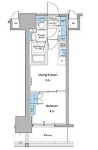 ルフォンプログレ秋葉原マークス 1002 間取り図