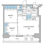 ルフォンプログレ秋葉原マークス 1306 間取り図