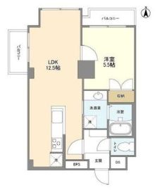 ベルファン西麻布 208 間取り図