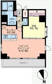 コンシェリア麻布十番 14階 間取り図