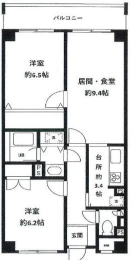 アルページ麻布 402 間取り図