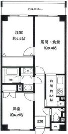 アルページ麻布 402 間取り図