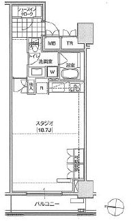 ブリリアイスト東雲キャナルコート 606 間取り図
