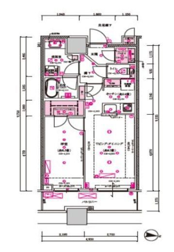 目黒第一マンションズ 1113 間取り図