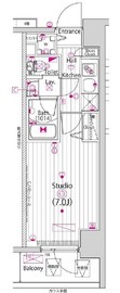 ガーラ・リバースクエア横濱南 8階 間取り図