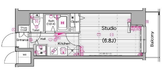 グランド・ガーラ横濱山下町 10階 間取り図