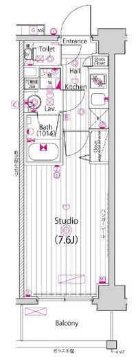 ガーラ・ヴィスタ横浜鶴見 2階 間取り図
