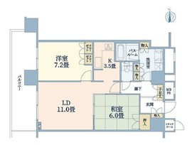クリオレジダンスタワー横濱鶴ヶ峰 12階 間取り図