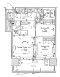 HARUMI FLAG SUN VILLAGE (晴海フラッグ サンヴィレッジ) 3階 間取り図