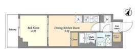 グランエール森下EAST 802 間取り図