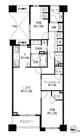 フューズコート175 5階 間取り図