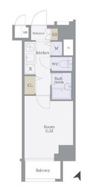 パレステュディオ六本木EAST2 3階 間取り図