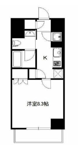 アリーチェ東高円寺 601 間取り図