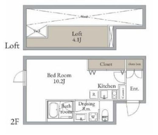 LiveFlat西荻窪 (ライブフラット西荻窪) 201 間取り図