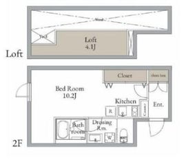 LiveFlat西荻窪 (ライブフラット西荻窪) 201 間取り図