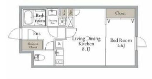 LiveFlat西荻窪 (ライブフラット西荻窪) 102 間取り図