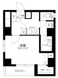 ローズマンションミヤハラ 504 間取り図