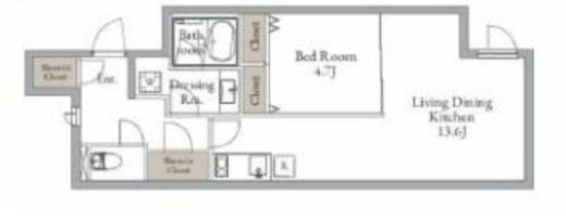 LiveFlat西荻窪 (ライブフラット西荻窪) 2 間取り図