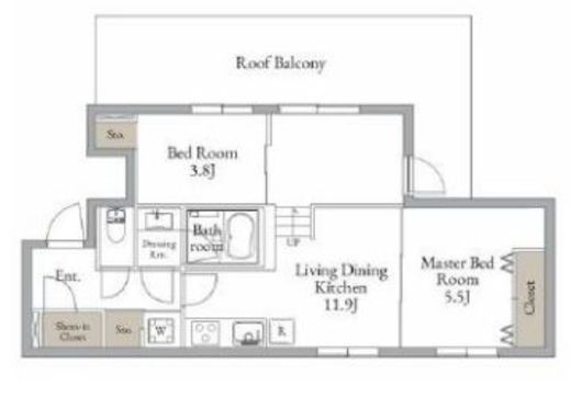 LiveFlat西荻窪 (ライブフラット西荻窪) 302 間取り図