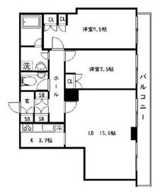 グランパークハイツ 1702 間取り図