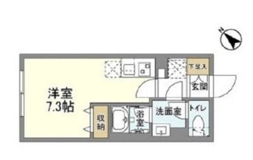 ウェルスクエア武蔵小山Ⅱ 304 間取り図